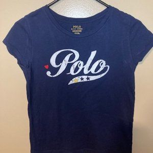 Polo (t-shirts); Size: 12-14; Colors: Blue, Grey